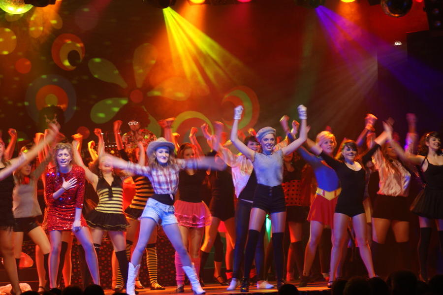 Photograph from Boogie Nights - lighting design by Pete Watts