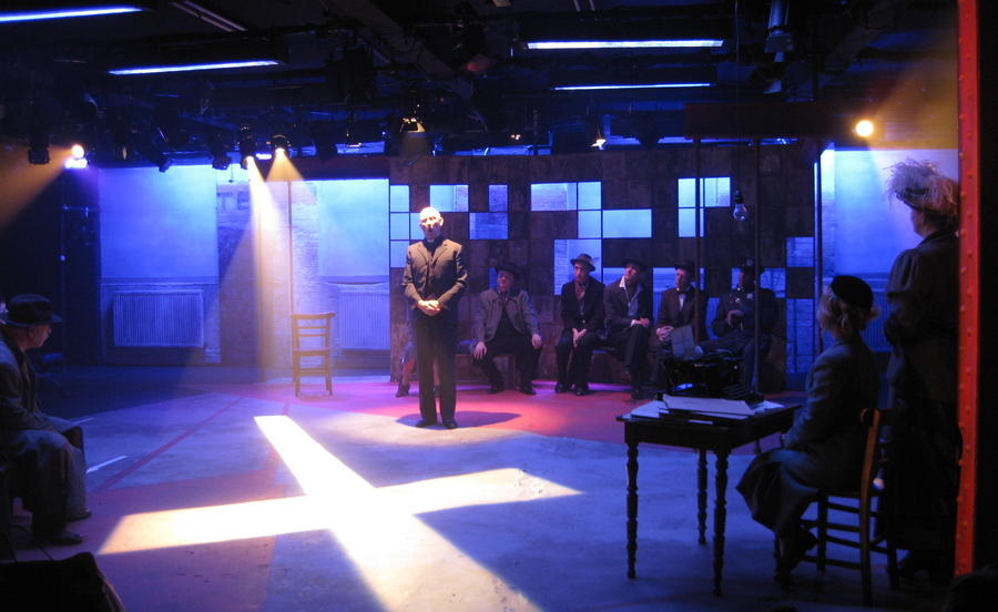 Photograph from The Cradle will Rock - lighting design by Alex Wardle