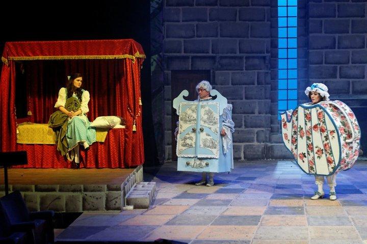 Photograph from Beauty and the Beast - lighting design by Nigel Lewis