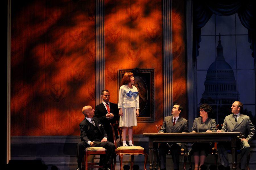 Photograph from Annie UK Tour - lighting design by Pete Watts
