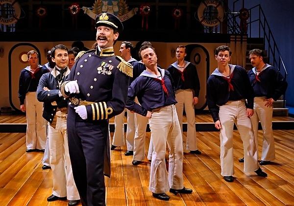 Photograph from HMS Pinafore - lighting design by Malcolm Rippeth