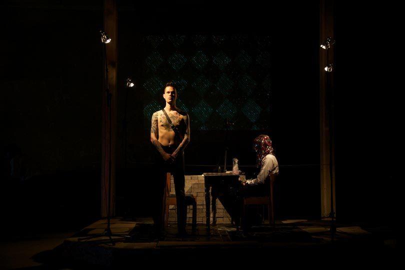 Photograph from Departure and Human Salvage - lighting design by Marty Langthorne