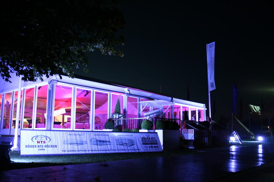 Photograph from Roder UK - Showman Show 2011 - lighting design by Andy Webb