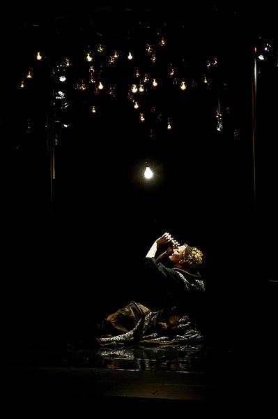 Photograph from The Hunted - lighting design by Simon Wilkinson