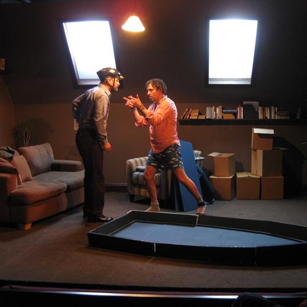 Photograph from Mathematics of the Heart - lighting design by Alex Wardle