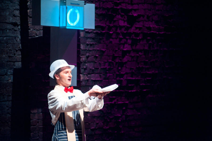 Photograph from Pass the Spoon - lighting design by Simon Wilkinson