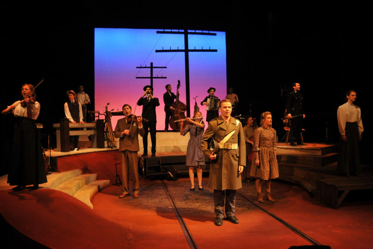 Photograph from Parade - lighting design by Martin McLachlan