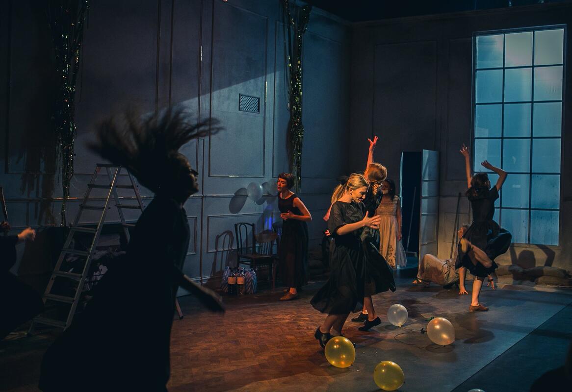 Photograph from The Love of The Nightingale - lighting design by Ellen Butterworth-Evans