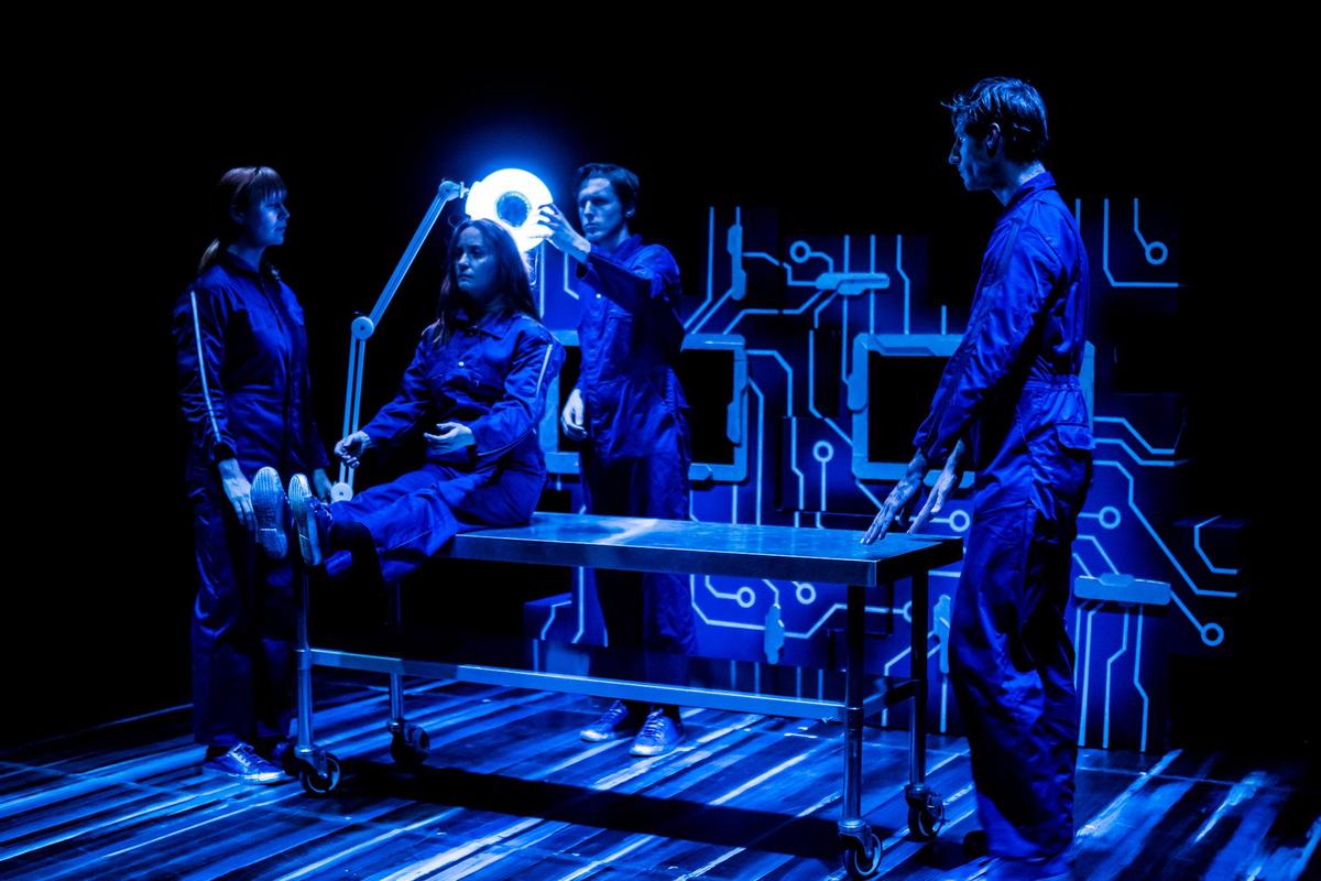 Photograph from Beyond Belief - lighting design by Sophie Bailey