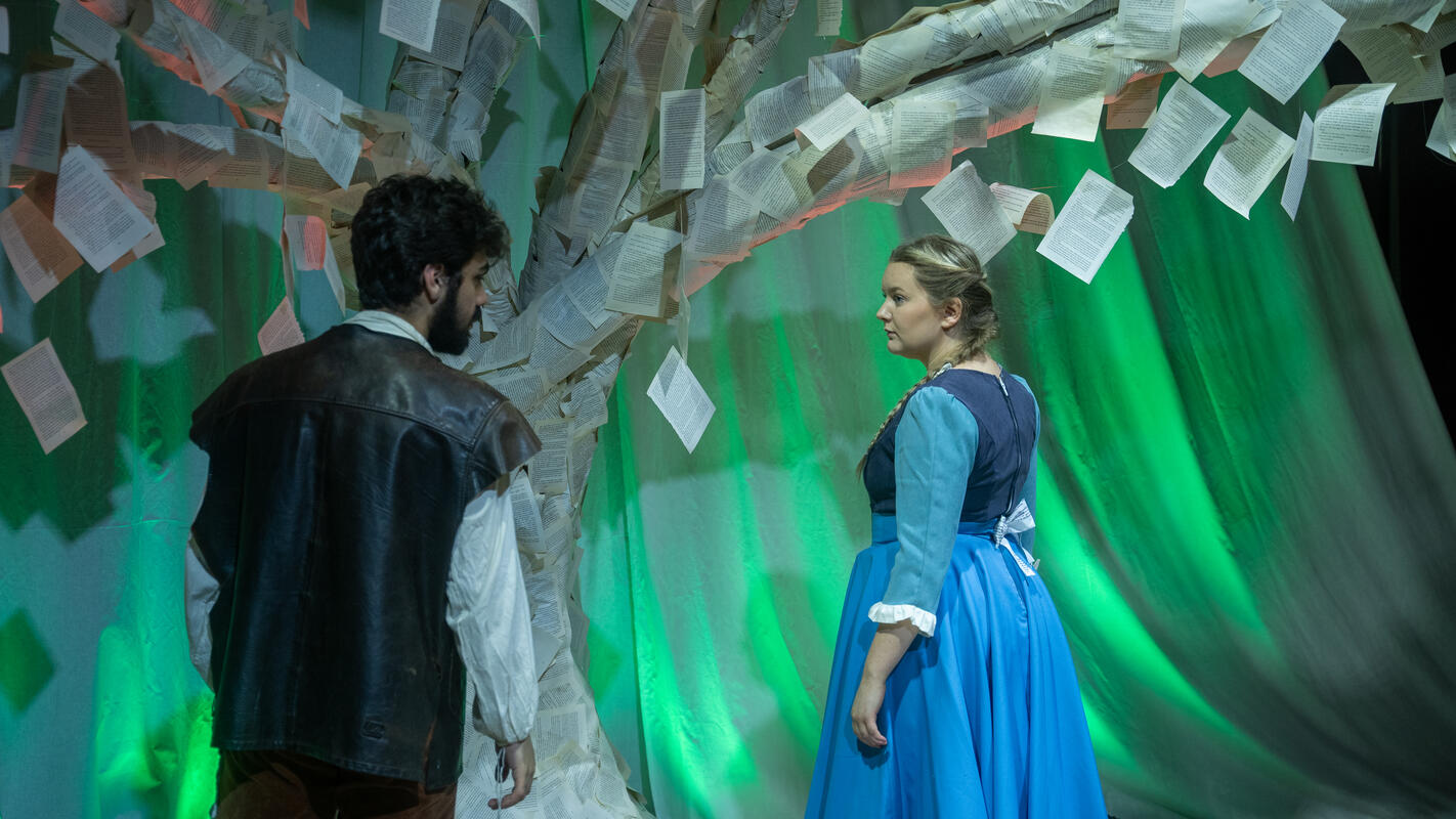 Photograph from Into The Woods - lighting design by RobLuggar