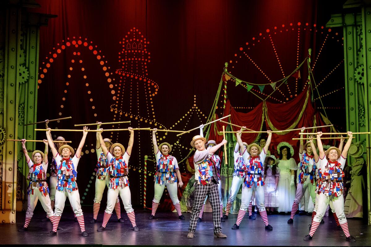 Photograph from Chitty Chitty Bang Bang - lighting design by Rohan Green