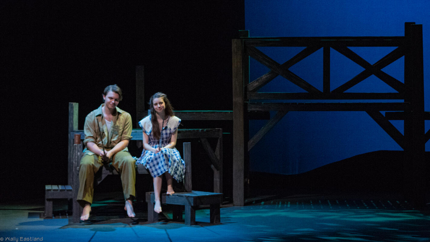 Photograph from The Diviners - lighting design by Wally Eastland