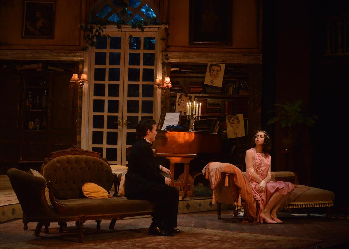 Photograph from Hay Fever - lighting design by Oliver Bush