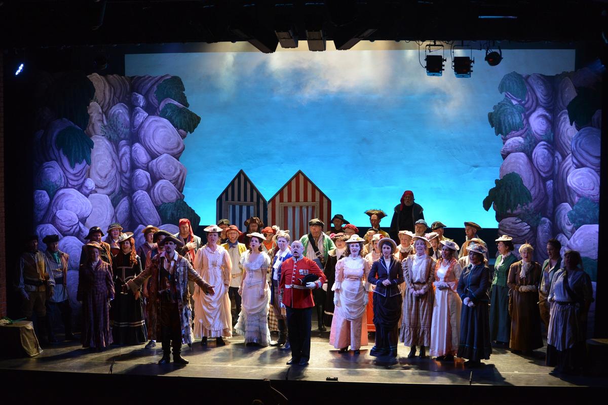 Photograph from The Pirates of Penzance - lighting design by John Castle