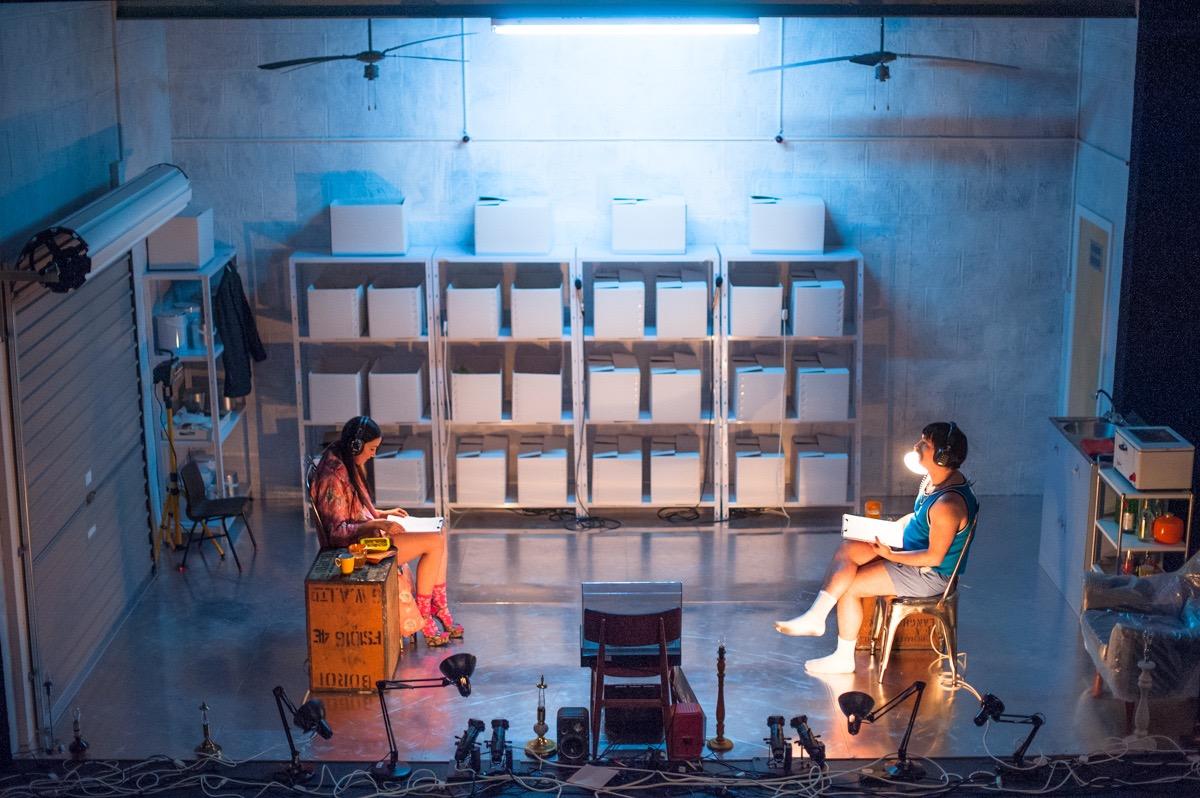 Photograph from And The Beat Goes On - lighting design by Grant Anderson