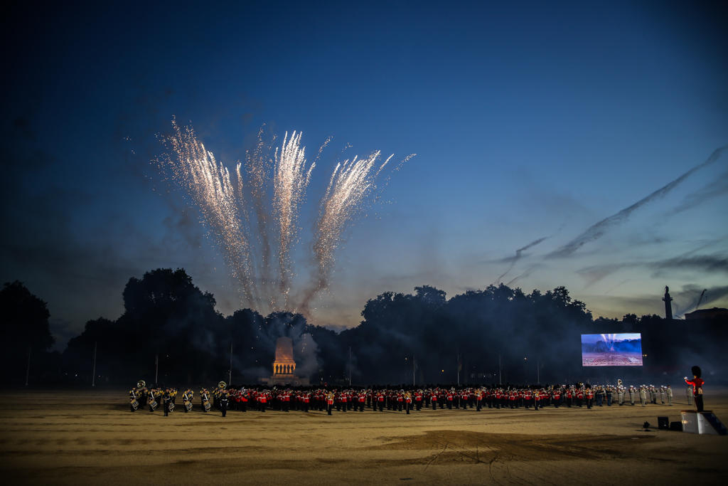 Photograph from Beating retreat - lighting design by Dan Terry