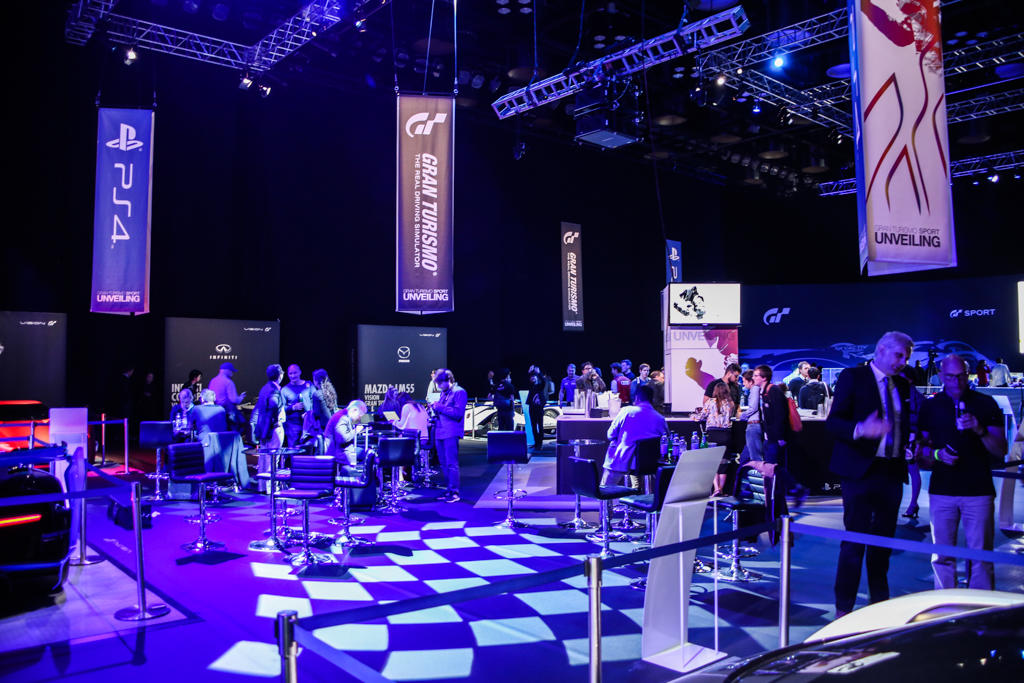 Photograph from Gran Turismo Unveiling - lighting design by Dan Terry