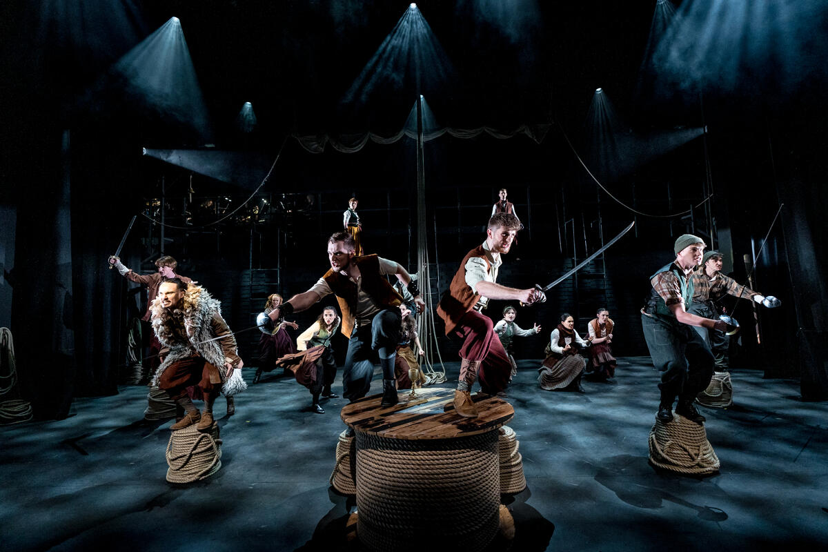 Photograph from The Pirate Queen - lighting design by Johnathan Rainsforth