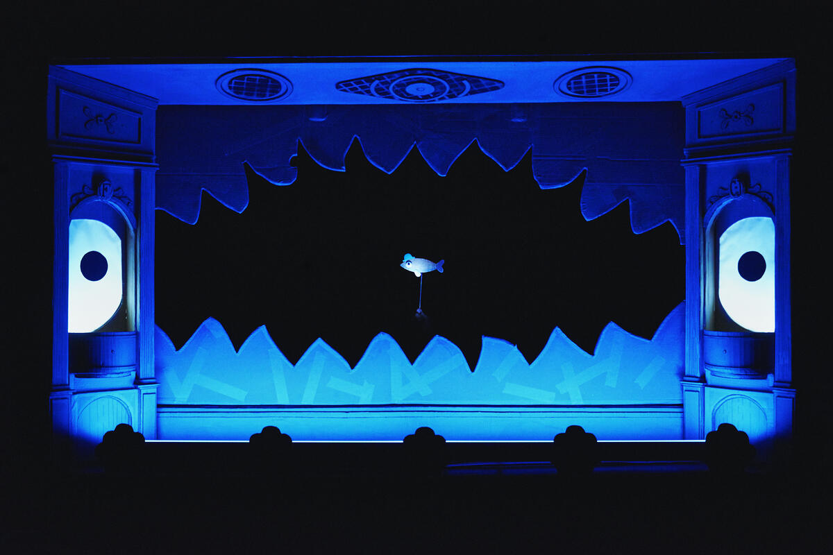 Photograph from I Want My Hat Back Trilogy - lighting design by Sherry Coenen