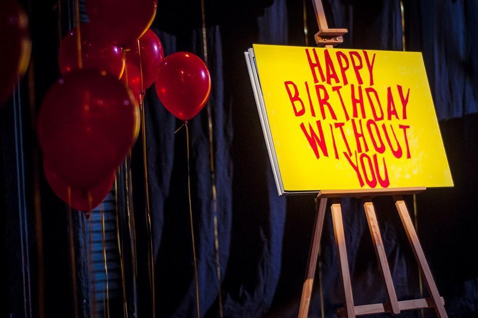 Photograph from Happy Birthday Without You - lighting design by Max Blackman