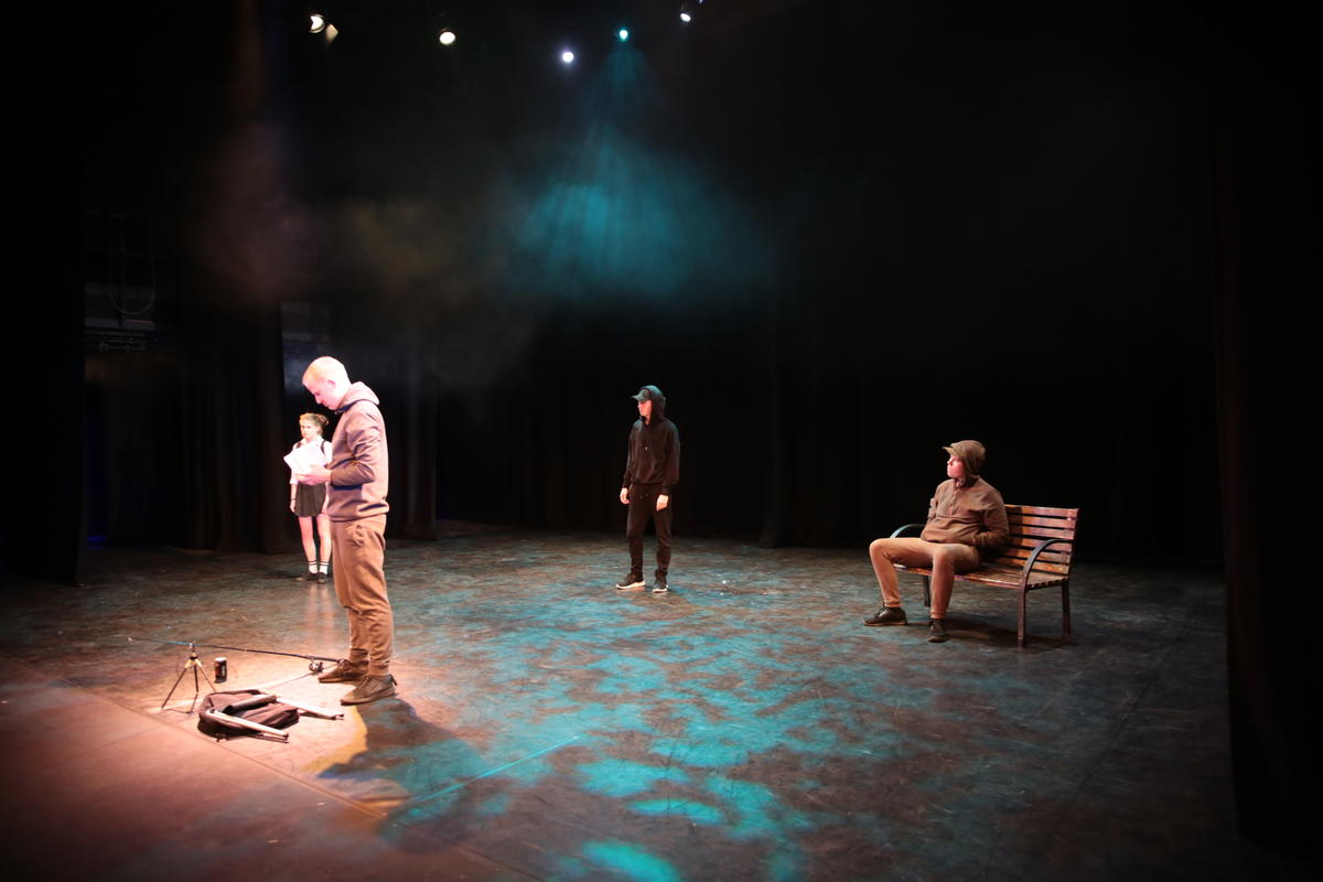Photograph from Foundation Showcase - lighting design by Paul Lennox