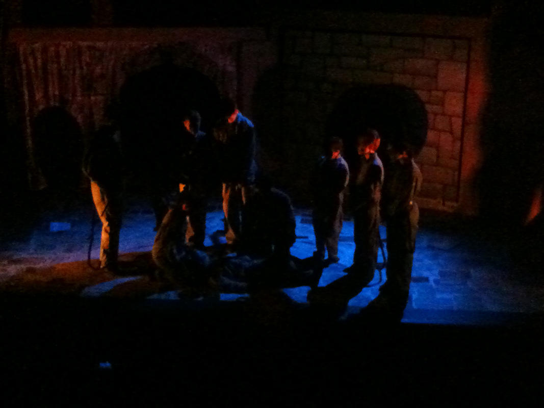 Photograph from The Amazing Maurice and His Educated Rodents - lighting design by John Leventhall