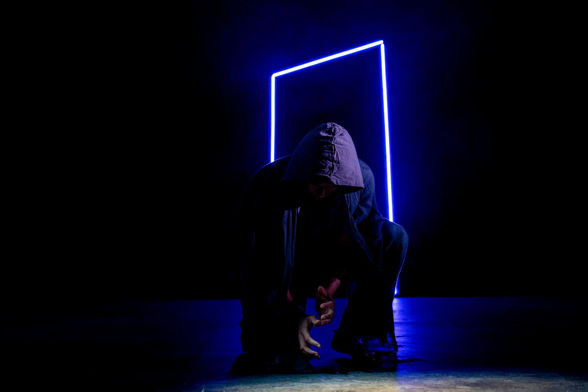 Photograph from The Last Days of Judas Iscariot - lighting design by Christopher Mould
