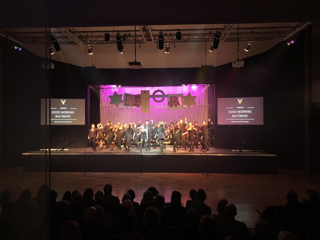 Photograph from The Story of the HEHS Production Society - lighting design by FaintVlogger