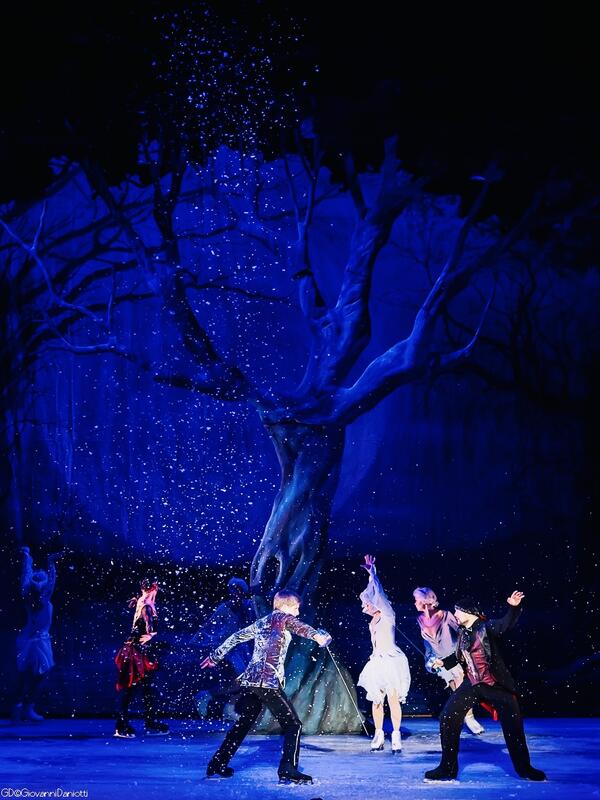 Photograph from Swan Lake on Ice - lighting design by Johnathan Rainsforth