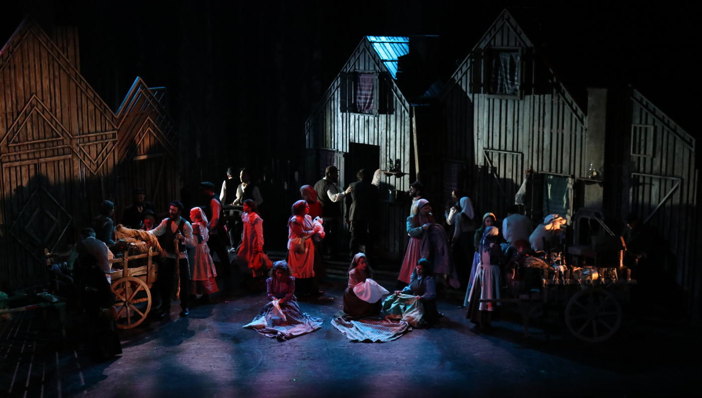 Photograph from Fiddler on the Roof - lighting design by Richard Williamson