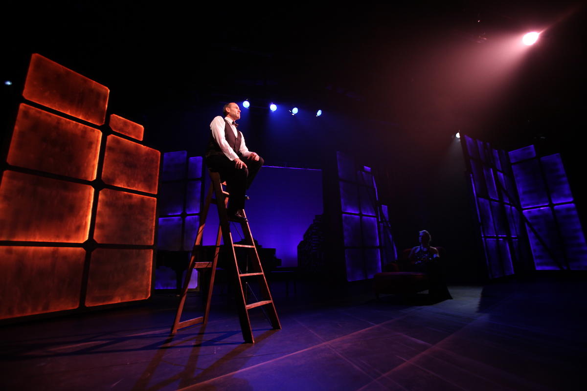 Photograph from Side by Side by Sondheim - lighting design by Brendan Albrey