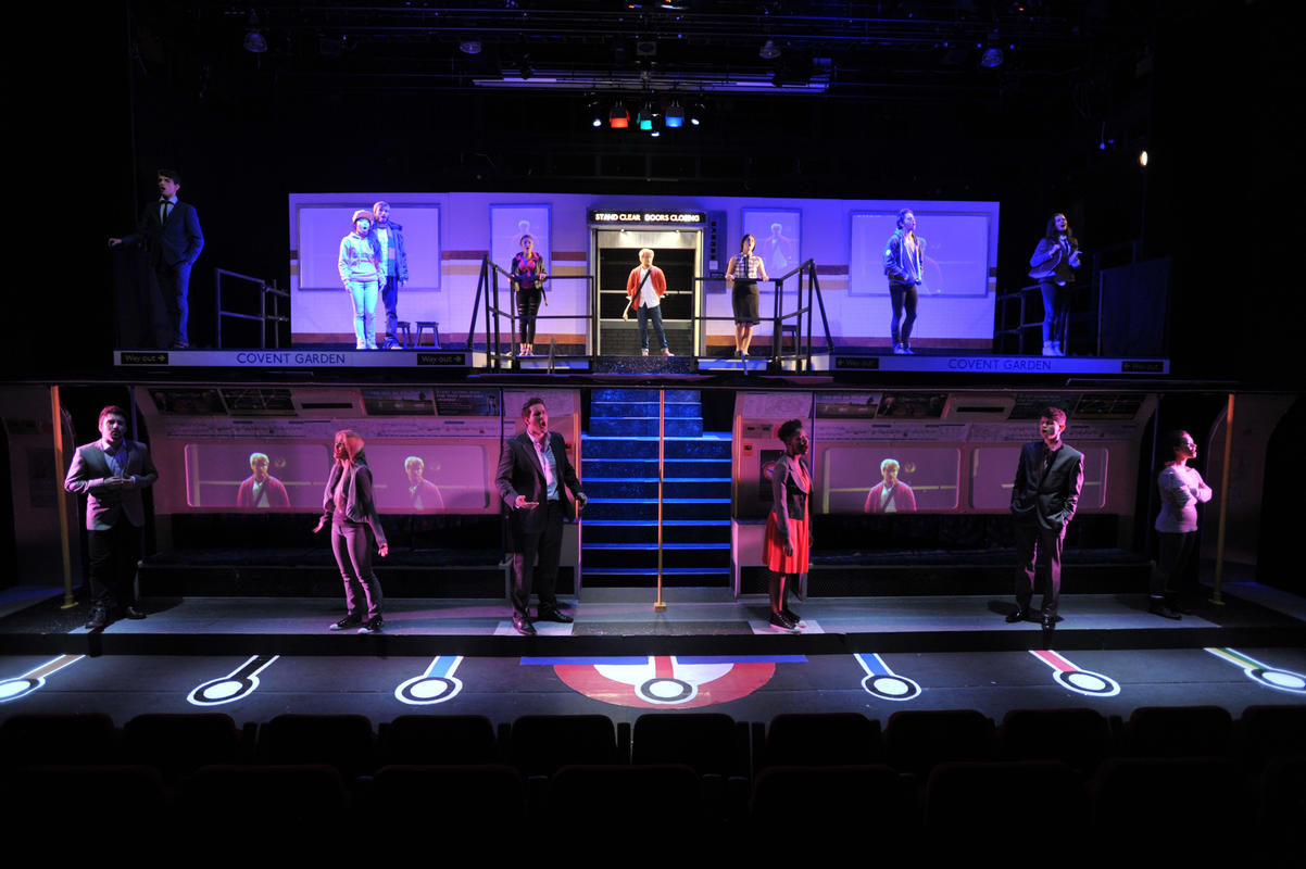 Photograph from Lift The Musical - lighting design by Sam Ohlsson