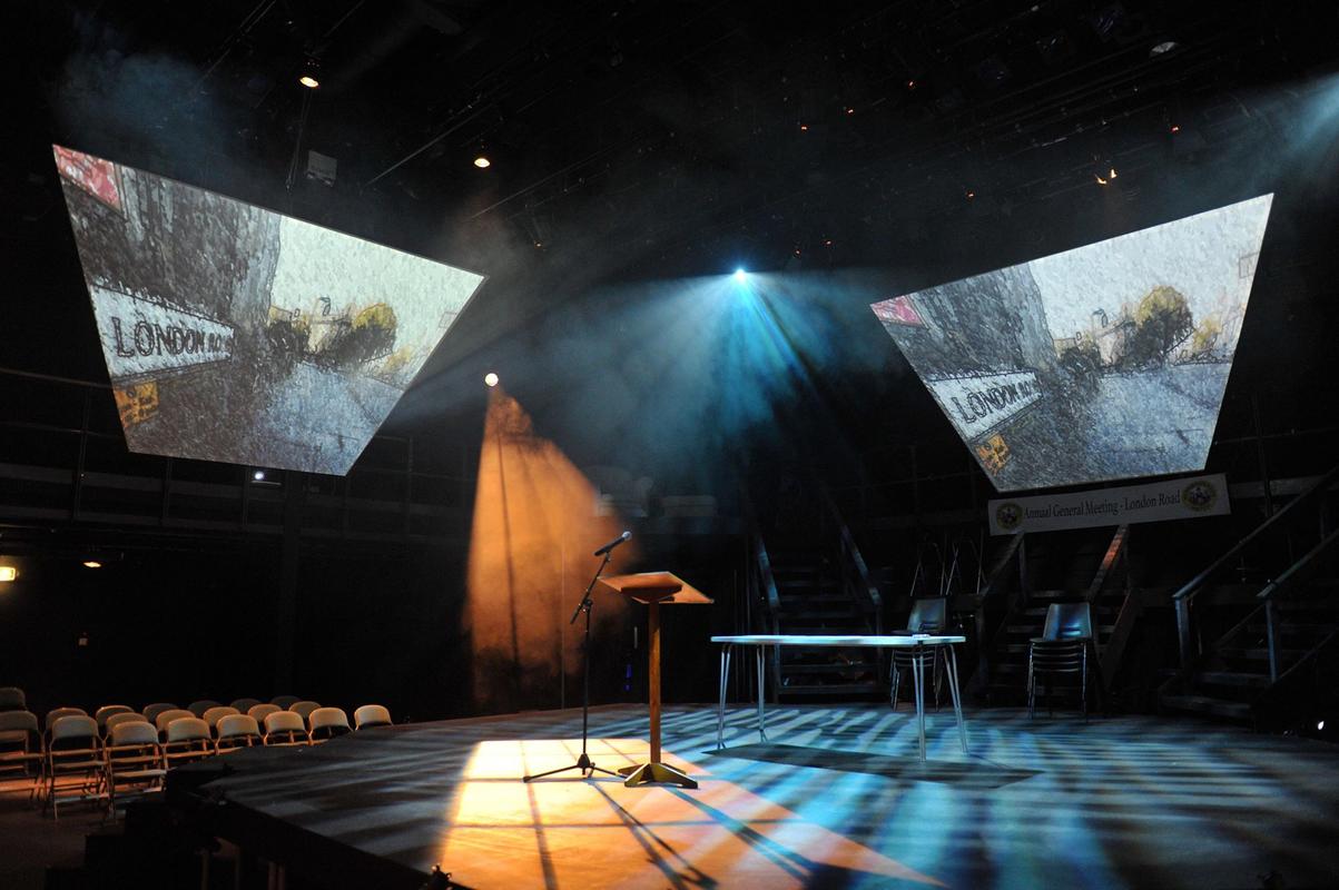 Photograph from London Road - lighting design by Paul Lennox