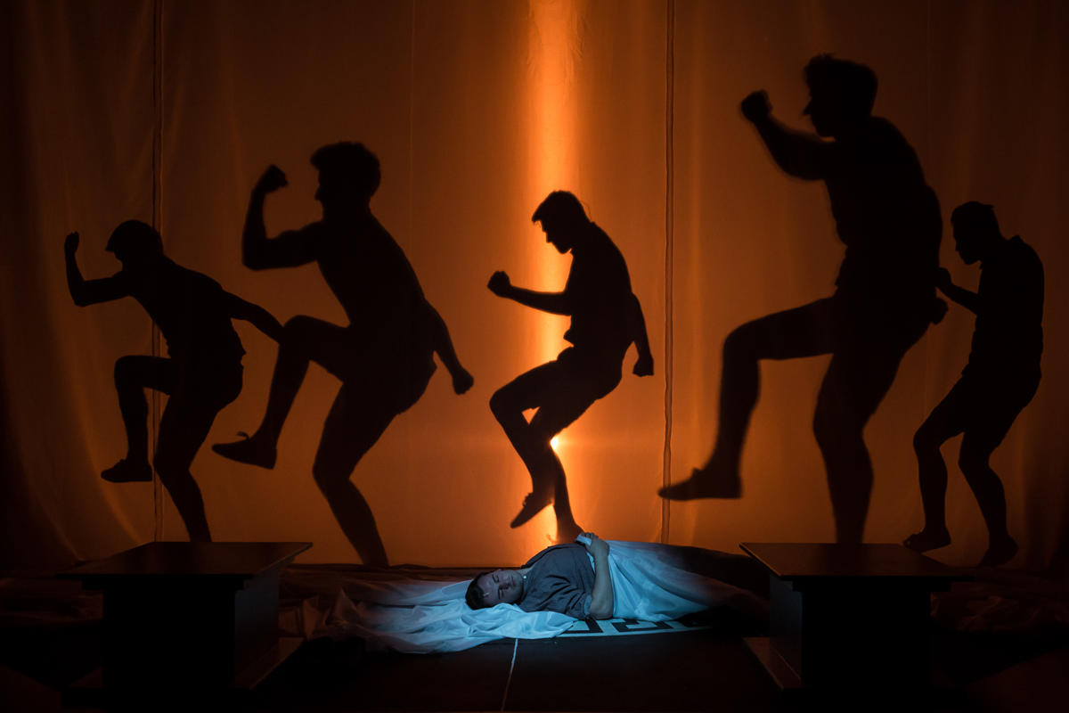 Photograph from Jason and the Argonauts - lighting design by Andrew Voller