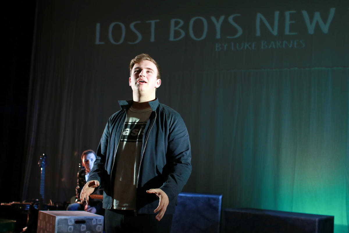 Photograph from Lost Boys New Town - lighting design by Joseph Ed Thomas