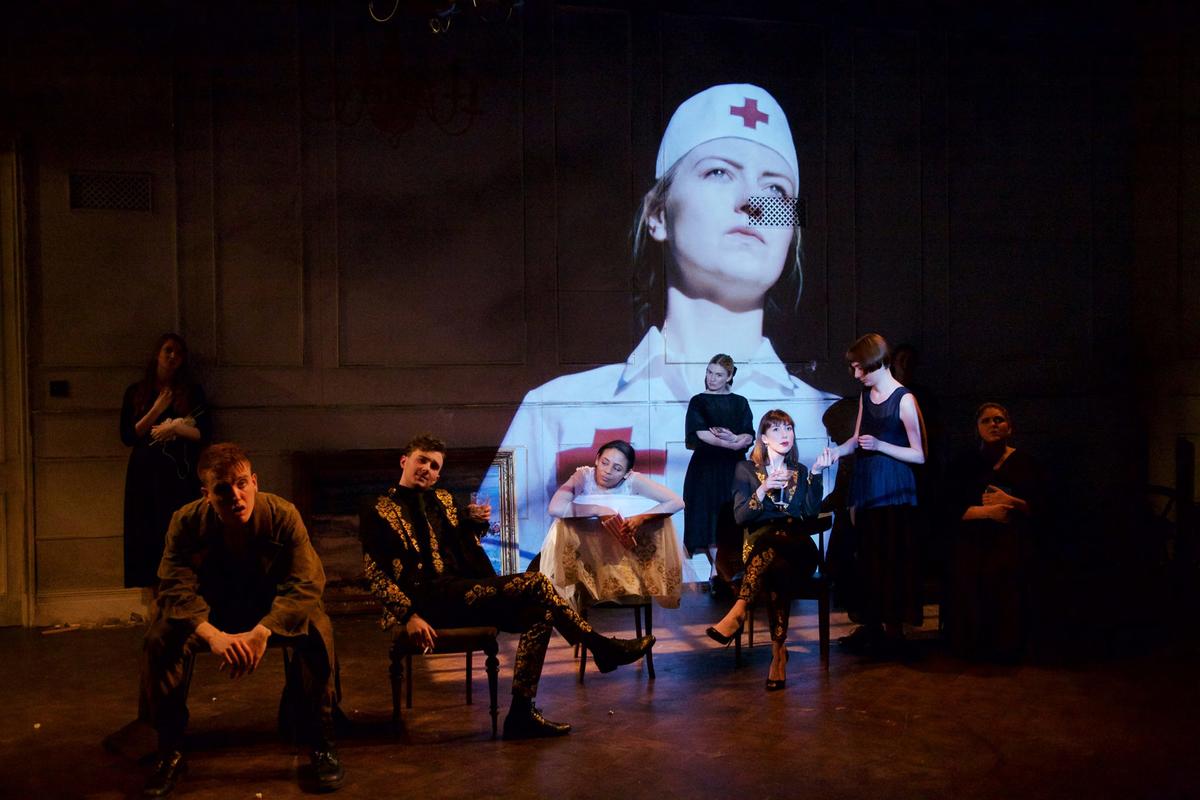 Photograph from Love of the Nightingale - lighting design by Jamila