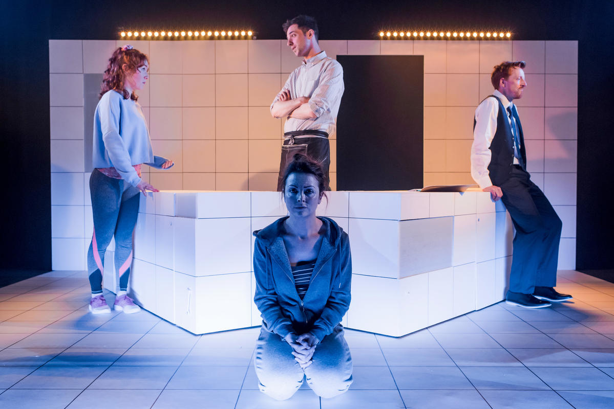 Photograph from Shattered - lighting design by Laura Hawkins