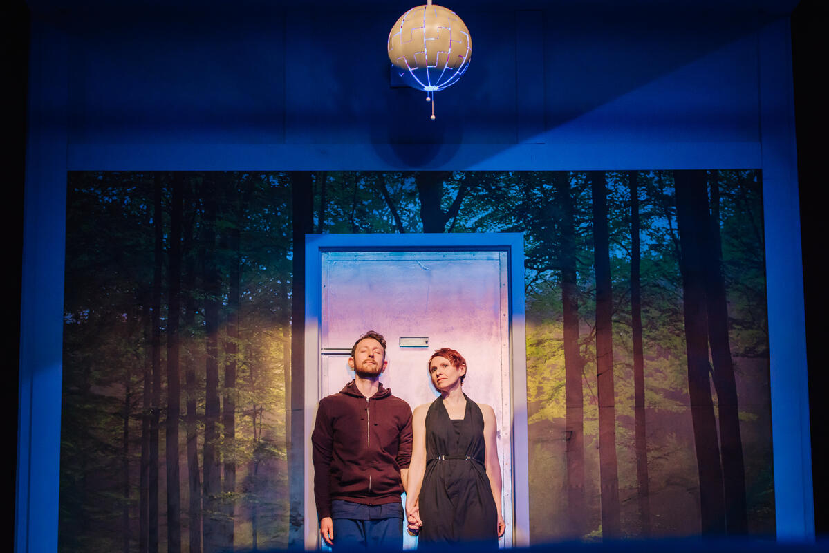 Photograph from Girl In The Machine - lighting design by Sergey Jakovsky
