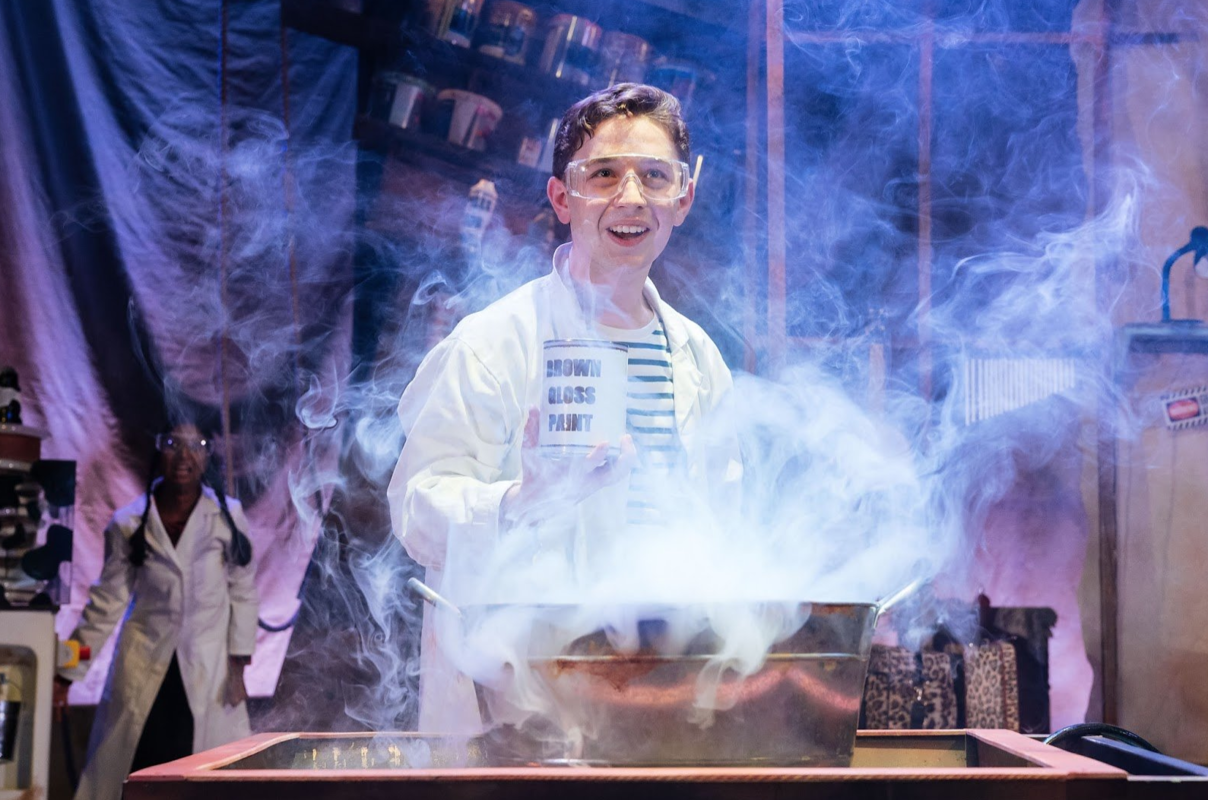 Photograph from Georges Marvellous Medicine UK Tour - lighting design by Jack Weir