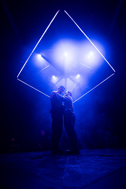 Photograph from Shakespears R & J - lighting design by Johnathan Rainsforth