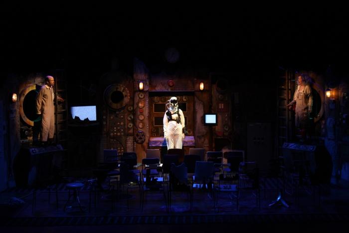 Photograph from The Chairs - lighting design by Steve Lowe