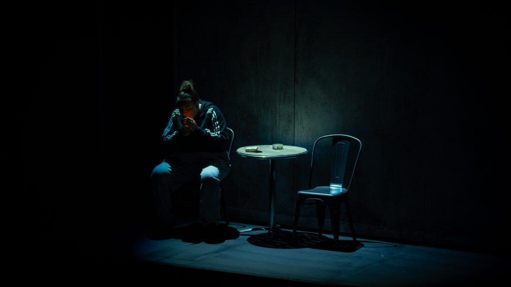 Photograph from The Wasp - lighting design by Johnathan Rainsforth