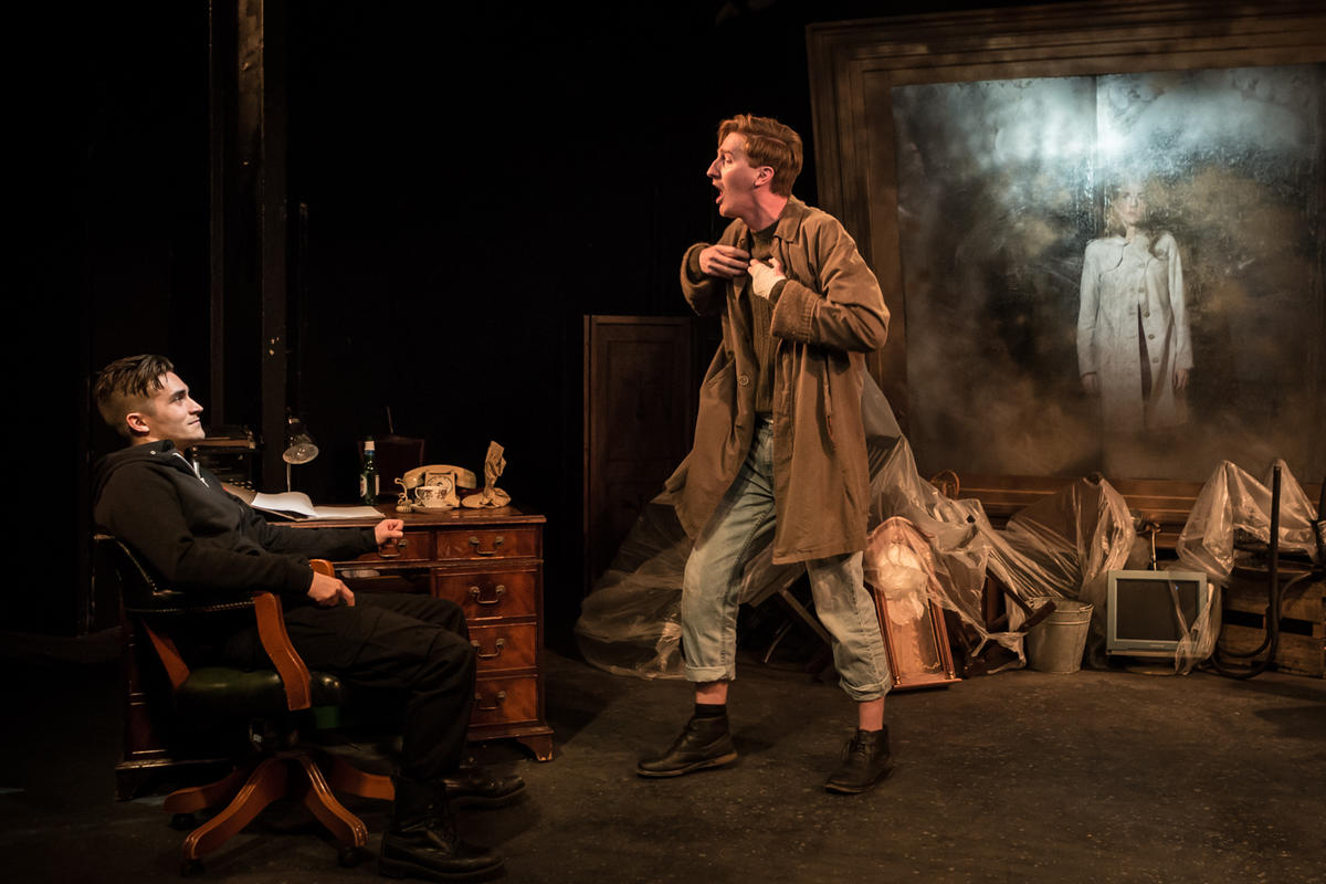 Photograph from Fear &amp; Misery of The Third Reich - lighting design by Jack Weir