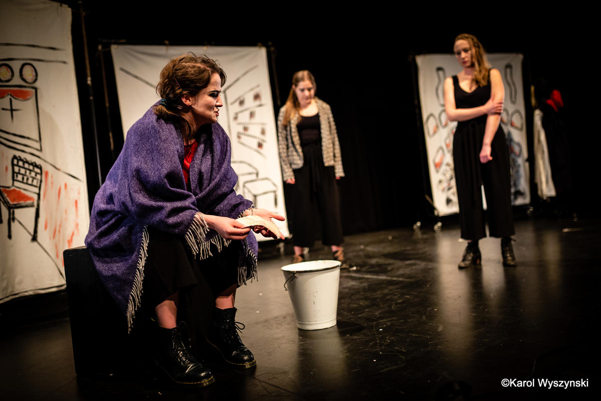 Photograph from Women of Aktion - lighting design by Sherry Coenen