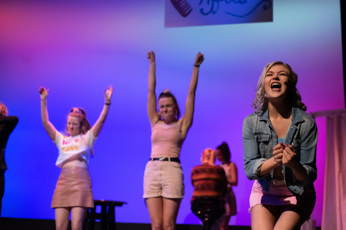 Photograph from Legally Blonde the Musical - lighting design by nathanbillis