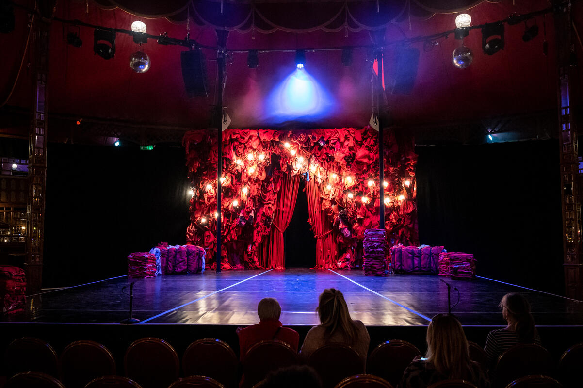 Photograph from Haus Of Kraft - Beneath The Seams - lighting design by Phil Buckley