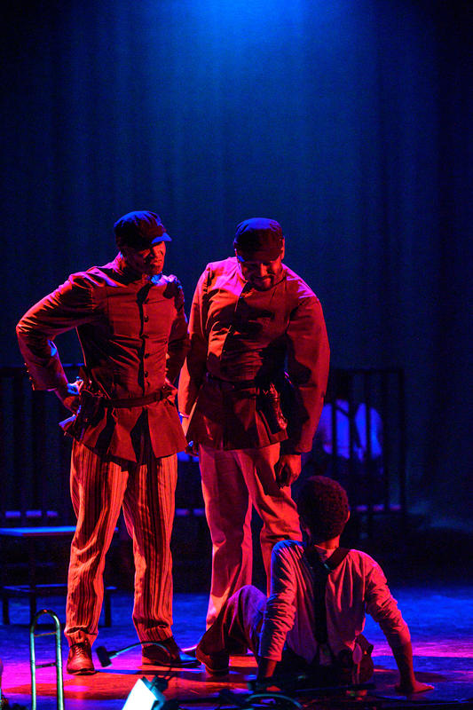 Photograph from The Scottsboro Boys - lighting design by Wally Eastland