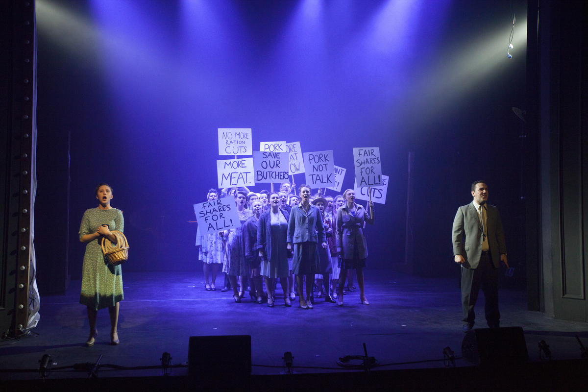 Photograph from Betty Blue Eyes - lighting design by AlexJohnson