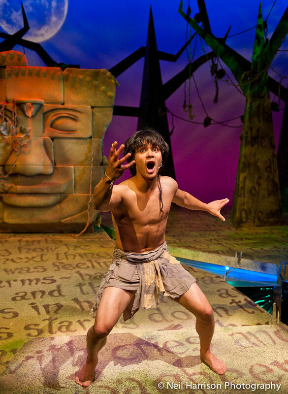 Photograph from The Jungle Book - lighting design by James McFetridge