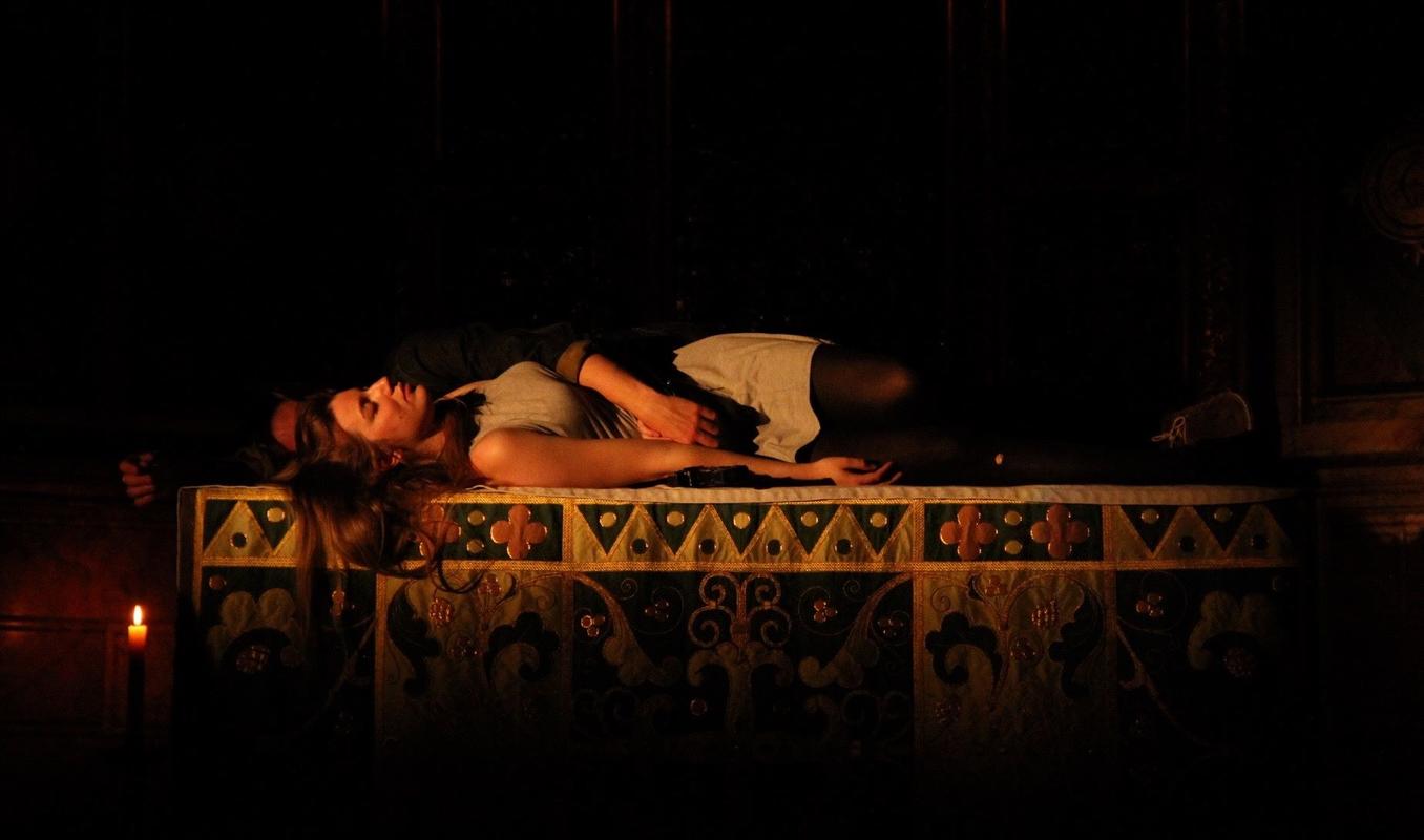 Photograph from Romeo and Juliet - lighting design by James Price